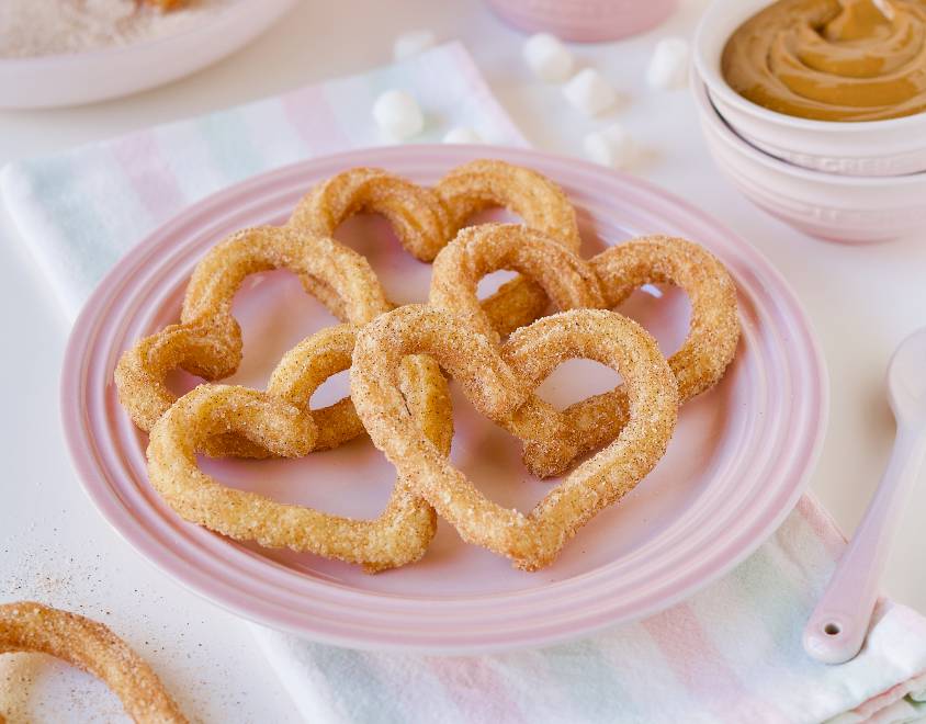 Churros em Formato de Coração